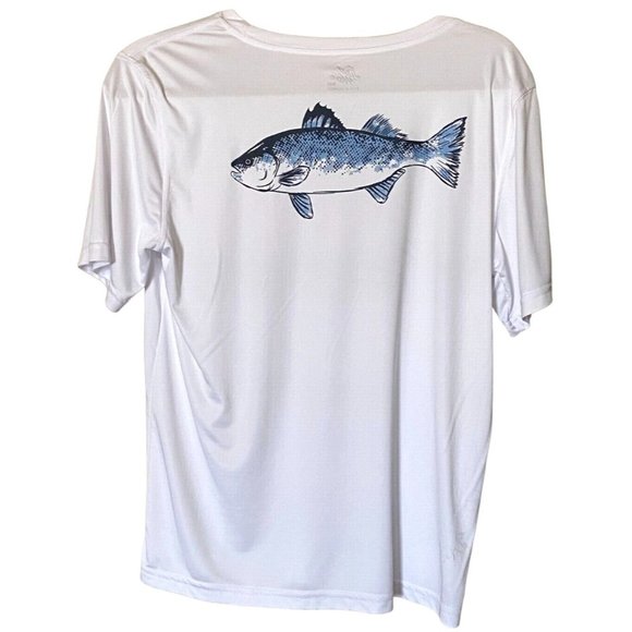 First Wave Shirt by Dillard's Boys Size 18-20 w/Bass Logo 100% Polyester - Picture 2 of 7